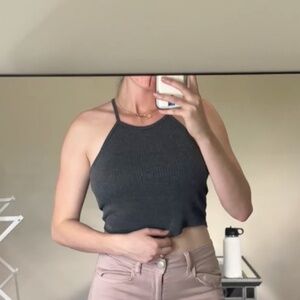 2 Cropped Racer Back Tanks